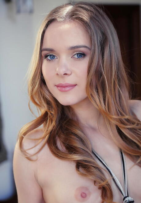 Rangy teen Karissa Diamond in undies exposes small tits and sexy butt 